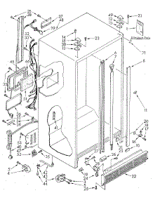 Cabinet parts for Kenmore Refrigerator 106.8580361 (1068580361, 106 8580361) from AppliancePartsPros.com