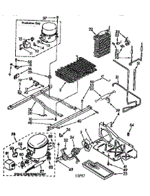 Unit parts for Kenmore Refrigerator 106.8580361 (1068580361, 106 8580361) from AppliancePartsPros.com