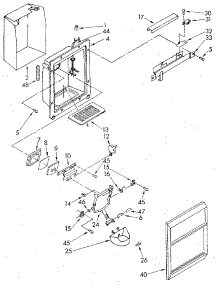 Dispenser Front parts for Kenmore Refrigerator 106.8580371 (1068580371, 106 8580371) from AppliancePartsPros.com