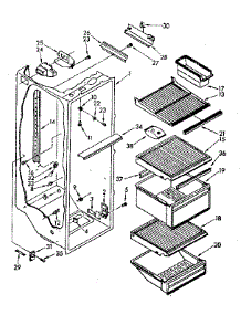 Refrigerator Liner Parts parts for Kenmore Refrigerator 106.8582480 (1068582480, 106 8582480) from AppliancePartsPros.com
