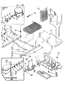 Unit Parts parts for Kenmore Refrigerator 106.8582480 (1068582480, 106 8582480) from AppliancePartsPros.com