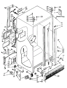 Cabinet Parts parts for Kenmore Refrigerator 106.8582760 (1068582760, 106 8582760) from AppliancePartsPros.com