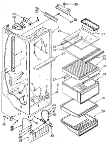Refrigerator Liner Parts parts for Kenmore Refrigerator 106.8582760 (1068582760, 106 8582760) from AppliancePartsPros.com