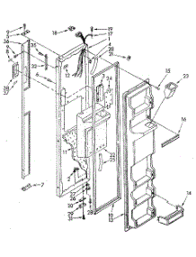 Freezer Door Parts parts for Kenmore Refrigerator 106.8582760 (1068582760, 106 8582760) from AppliancePartsPros.com