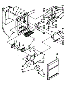 Dispenser Front Parts parts for Kenmore Refrigerator 106.8582760 (1068582760, 106 8582760) from AppliancePartsPros.com