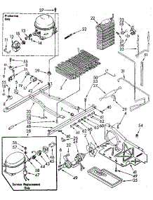 Unit Parts parts for Kenmore Refrigerator 106.8582760 (1068582760, 106 8582760) from AppliancePartsPros.com