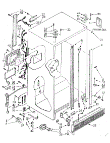 Cabinet parts for Kenmore Refrigerator 106.8582771 (1068582771, 106 8582771) from AppliancePartsPros.com
