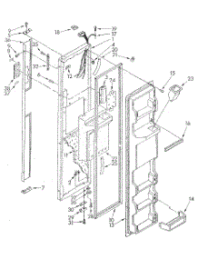 Freezer Door parts for Kenmore Refrigerator 106.8582771 (1068582771, 106 8582771) from AppliancePartsPros.com