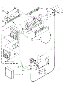 Icemaker parts for Kenmore Refrigerator 106.8582771 (1068582771, 106 8582771) from AppliancePartsPros.com