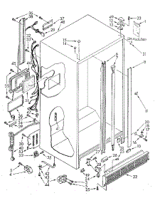 Cabinet parts for Kenmore Refrigerator 106.8590232 (1068590232, 106 8590232) from AppliancePartsPros.com