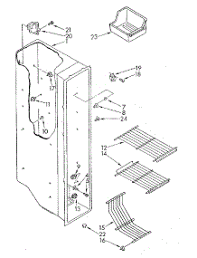 Freezer Liner parts for Kenmore Refrigerator 106.8590232 (1068590232, 106 8590232) from AppliancePartsPros.com