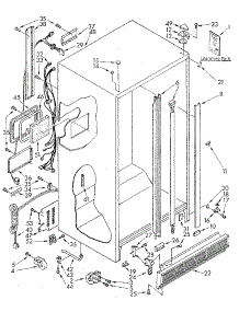 Cabinet parts for Kenmore Refrigerator 106.8590330 (1068590330, 106 8590330) from AppliancePartsPros.com