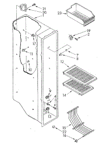 Freezer Liner parts for Kenmore Refrigerator 106.8590330 (1068590330, 106 8590330) from AppliancePartsPros.com