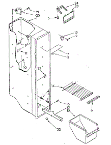 Freezer Liner parts for Kenmore Refrigerator 106.8590562 (1068590562, 106 8590562) from AppliancePartsPros.com