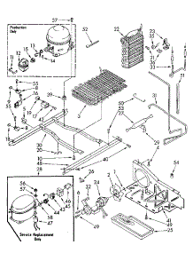 Unit parts for Kenmore Refrigerator 106.8592462 (1068592462, 106 8592462) from AppliancePartsPros.com
