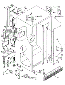 Cabinet parts for Kenmore Refrigerator 106.8592682 (1068592682, 106 8592682) from AppliancePartsPros.com
