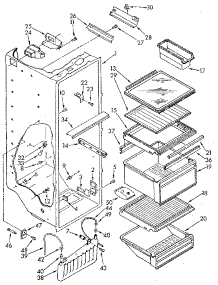 Refrigerator Liner parts for Kenmore Refrigerator 106.8592682 (1068592682, 106 8592682) from AppliancePartsPros.com