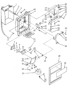 Dispenser Front parts for Kenmore Refrigerator 106.8592682 (1068592682, 106 8592682) from AppliancePartsPros.com