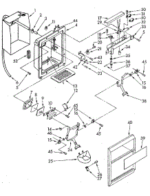 Dispenser Front parts for Kenmore Refrigerator 106.8594684 (1068594684, 106 8594684) from AppliancePartsPros.com