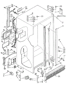 Cabinet parts for Kenmore Refrigerator 106.8595560 (1068595560, 106 8595560) from AppliancePartsPros.com
