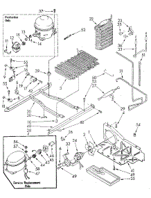 Unit parts for Kenmore Refrigerator 106.8595560 (1068595560, 106 8595560) from AppliancePartsPros.com