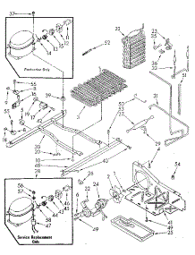 Unit parts for Kenmore Refrigerator 106.8595563 (1068595563, 106 8595563) from AppliancePartsPros.com