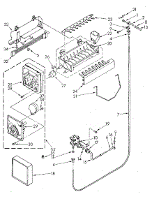 Icemaker parts for Kenmore Refrigerator 106.8595580 (1068595580, 106 8595580) from AppliancePartsPros.com