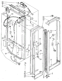 Breaker And Partition parts for Kenmore Refrigerator 106.8596810 (1068596810, 106 8596810) from AppliancePartsPros.com
