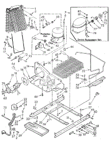 Unit parts for Kenmore Refrigerator 106.8596810 (1068596810, 106 8596810) from AppliancePartsPros.com