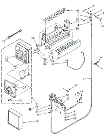 Icemaker parts for Kenmore Refrigerator 106.8596810 (1068596810, 106 8596810) from AppliancePartsPros.com