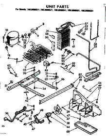 Unit Parts parts for Kenmore Refrigerator 106.8600541 (1068600541, 106 8600541) from AppliancePartsPros.com