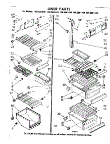 Liner Parts parts for Kenmore Refrigerator 106.8601480 (1068601480, 106 8601480) from AppliancePartsPros.com