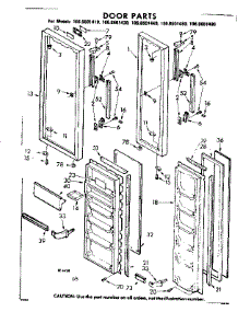 Door Parts parts for Kenmore Refrigerator 106.8601480 (1068601480, 106 8601480) from AppliancePartsPros.com