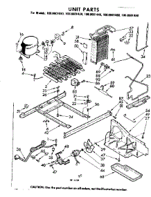Unit Parts parts for Kenmore Refrigerator 106.8601480 (1068601480, 106 8601480) from AppliancePartsPros.com