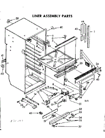 Liner Assembly Parts parts for Kenmore Refrigerator 106.8602051 (1068602051, 106 8602051) from AppliancePartsPros.com