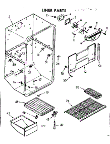 Liner Parts parts for Kenmore Refrigerator 106.8603440 (1068603440, 106 8603440) from AppliancePartsPros.com