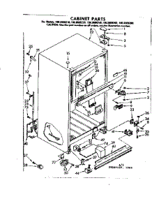 Cabinet Parts parts for Kenmore Refrigerator 106.8609240 (1068609240, 106 8609240) from AppliancePartsPros.com