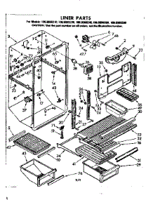 Liner Parts parts for Kenmore Refrigerator 106.8609240 (1068609240, 106 8609240) from AppliancePartsPros.com