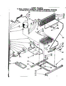 Unit Parts parts for Kenmore Refrigerator 106.8609240 (1068609240, 106 8609240) from AppliancePartsPros.com