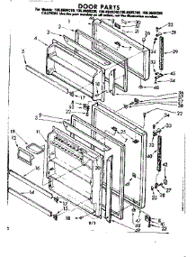 Door Parts parts for Kenmore Refrigerator 106.8609240 (1068609240, 106 8609240) from AppliancePartsPros.com