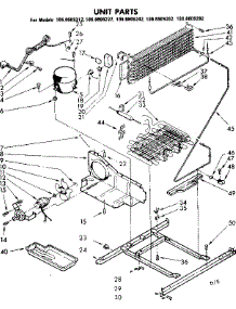 Unit Parts parts for Kenmore Refrigerator 106.8609242 (1068609242, 106 8609242) from AppliancePartsPros.com