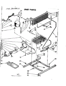 Unit Parts parts for Kenmore Refrigerator 106.8609261 (1068609261, 106 8609261) from AppliancePartsPros.com