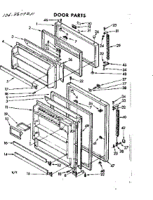 Door Parts parts for Kenmore Refrigerator 106.8609261 (1068609261, 106 8609261) from AppliancePartsPros.com