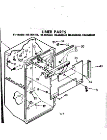 Liner Parts parts for Kenmore Refrigerator 106.8609310 (1068609310, 106 8609310) from AppliancePartsPros.com