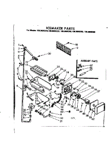 Icemaker Parts parts for Kenmore Refrigerator 106.8609310 (1068609310, 106 8609310) from AppliancePartsPros.com