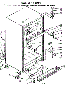 Cabinet Parts parts for Kenmore Refrigerator 106.8609462 (1068609462, 106 8609462) from AppliancePartsPros.com