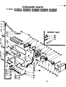 Icemaker Parts parts for Kenmore Refrigerator 106.8609510 (1068609510, 106 8609510) from AppliancePartsPros.com
