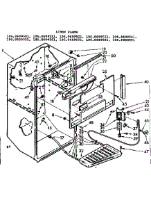 Liner Parts parts for Kenmore Refrigerator 106.8609521 (1068609521, 106 8609521) from AppliancePartsPros.com