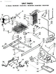 Unit Parts parts for Kenmore Refrigerator 106.8610521 (1068610521, 106 8610521) from AppliancePartsPros.com