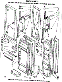 Door Parts parts for Kenmore Refrigerator 106.8610580 (1068610580, 106 8610580) from AppliancePartsPros.com
